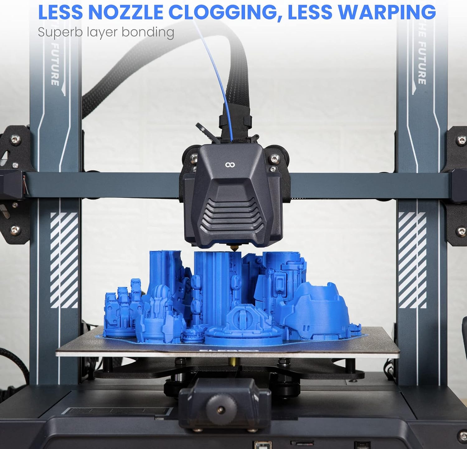 ELEGOO PLA 3D Printer Filament 1.75mm 4KG Black/White/Dark Blue/Red - Image 5