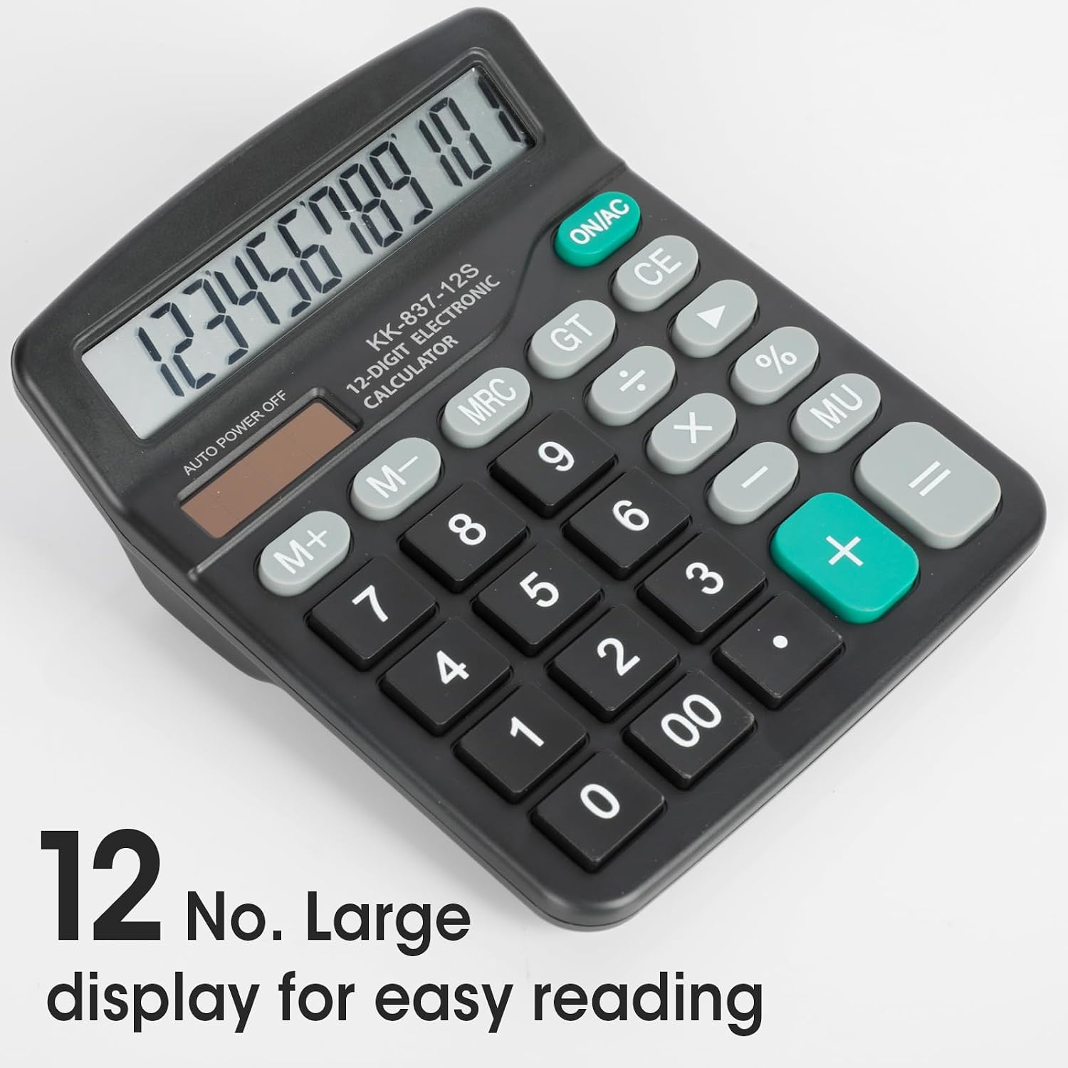 8 Pack Calculator Bulk, 12 Digits Calculators Desktop with Large LCD Display and Sensitive Butto, Solar and Battery Dual Power, Desk Calculator for Office, School, Home - Image 2