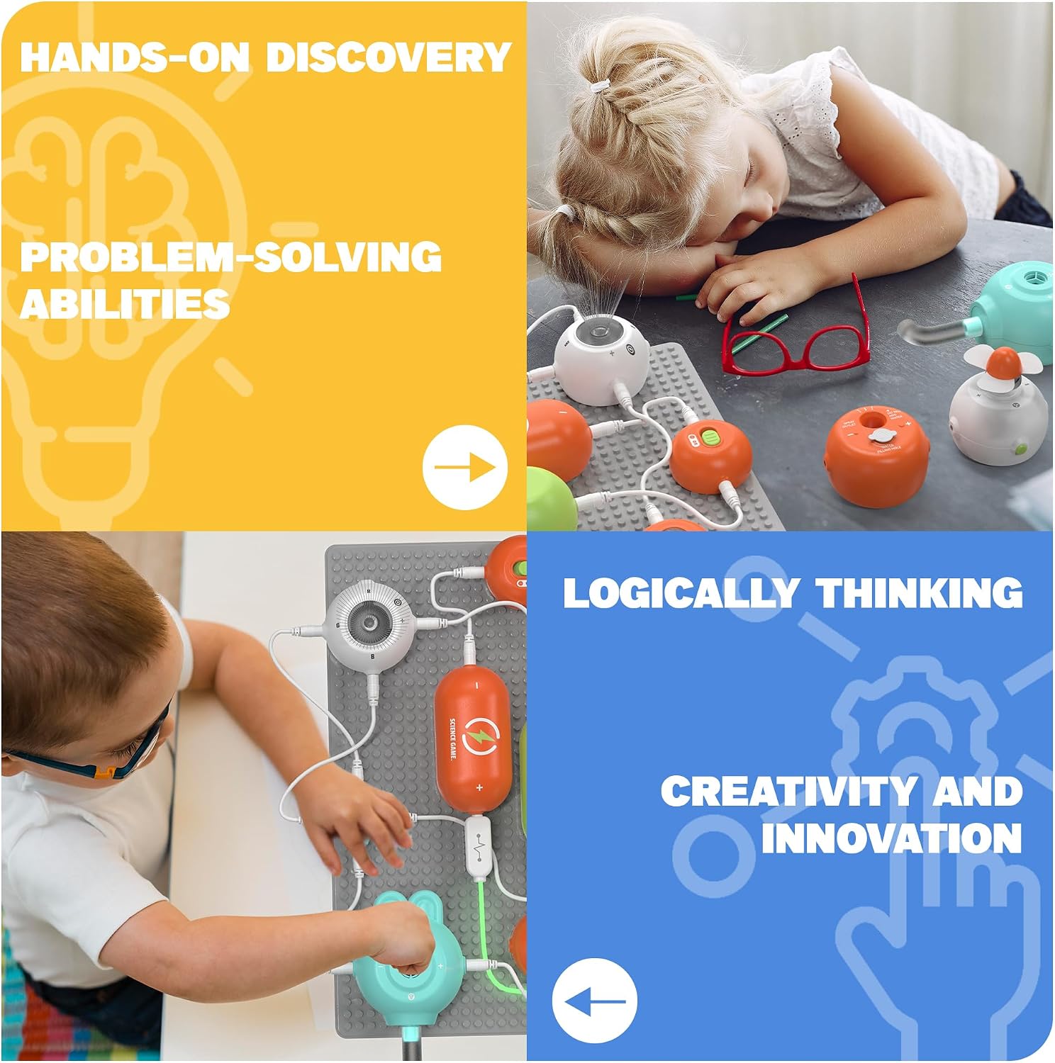 Science Kits for Kids - STEM Kits for Kids, Electronics Exploration Kit, Over 420 Projects, 35 Circuit Parts & 320 Projects, 16 Circuit Parts - Image 4