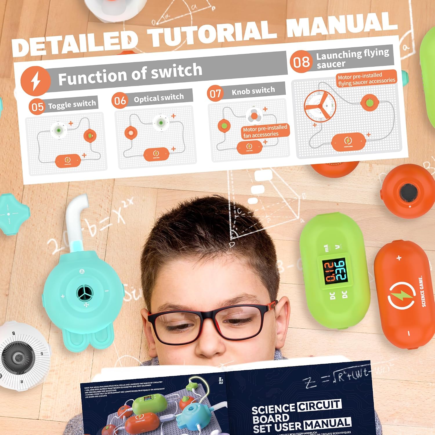 Science Kits for Kids - STEM Kits for Kids, Electronics Exploration Kit, Over 420 Projects, 35 Circuit Parts & 320 Projects, 16 Circuit Parts - Image 5