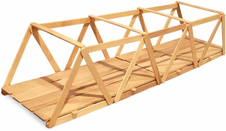 Perfect Stix Wooden Truss Bridge Kit – STEM Bridge Kit Complete with Instructions Made in USA - Great for School Projects/STEM Based Learning