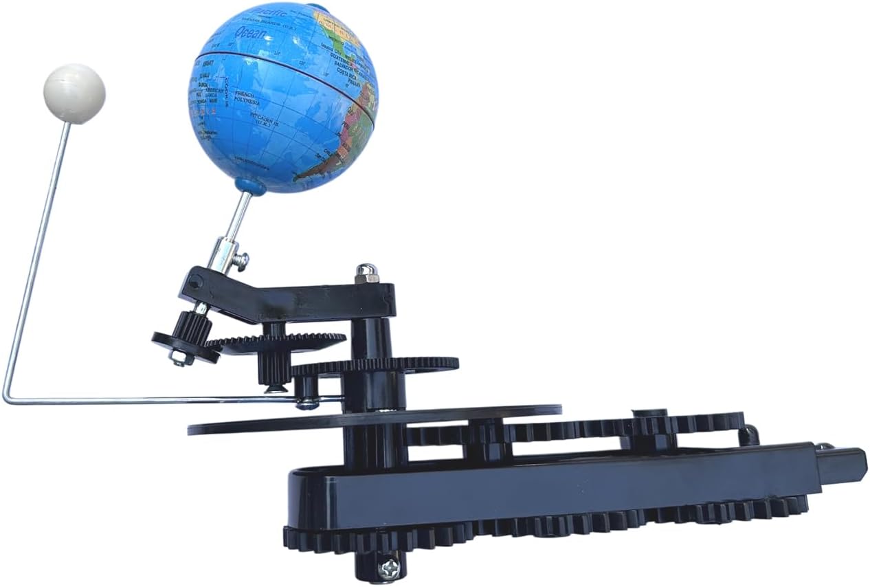 English Solar System Sun Earth Moon Orbital Model, Educational Planetarium Project Kit for Science Astronomy Teaching, Earth Moon Sun Rotation Model for Kids - Image 4