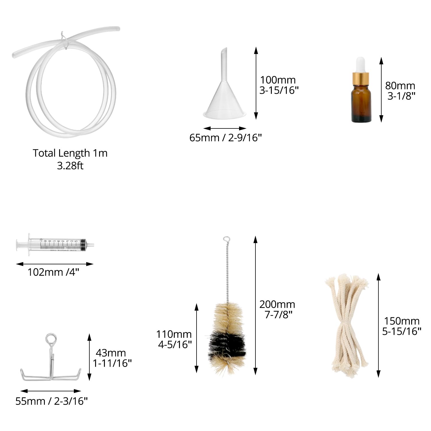 QWORK 12 Pieces 100 ML Home Distillation Apparatus Set - to Making Essential Oil, Chemistry Glass Distilling, Lab Glassware Kit - Image 7