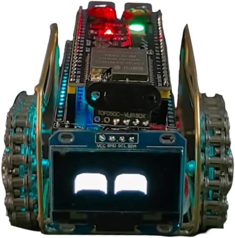 DIY Robot Soldering Kit for Adults, Programmable Smart Robot Car with OLED Display and Voice Interaction, Advanced Electronics Project with Type-C, Unique Gift for Enthusiast