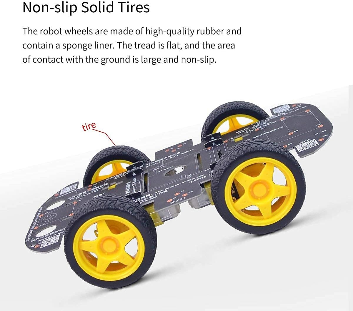 Robot Chassis 4WD Robot Car Smart Chassis Kit with 4 TT Motor for Arduino/Raspberry Pi/Jetson Nano, Smart Robotic Car Chassis DIY Learning Kit - Image 8