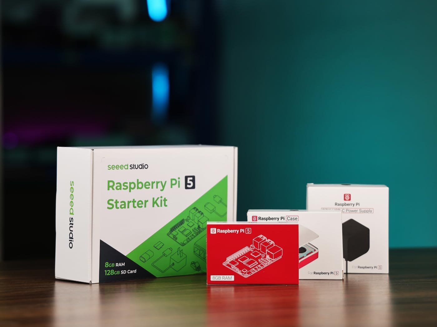 Raspberry Pi 5 Essentials Starter Kit PRO (128GB Edition) (8GB RAM) Micro SD Card Pre-Loaded 64-bit OS, Type-C Power Supply, Active Cooling Case for Edge AI, Docker & Pro Workstation - Image 2