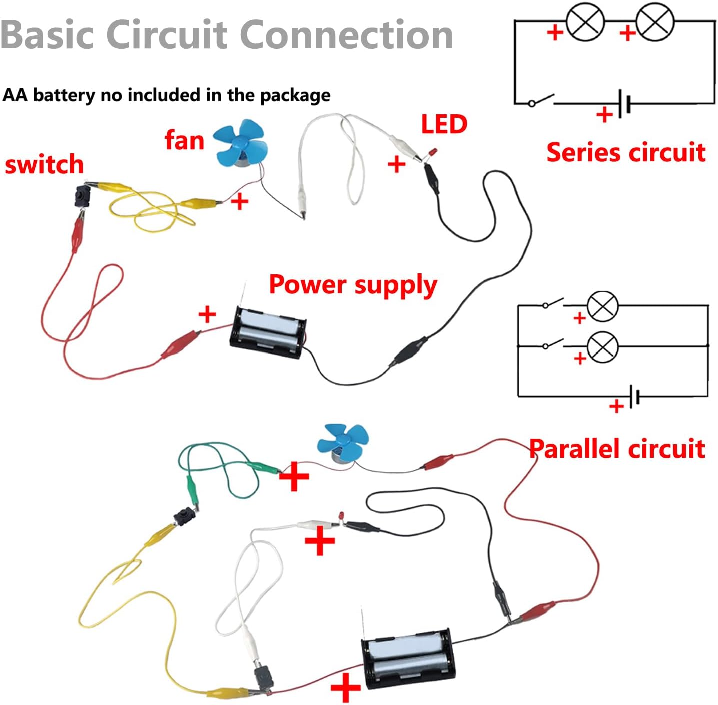 Delinx Fun Physics Science Experiment Kit: Windmill & Hand-cranked Generator, Solar Power, Basic Electric Circuit Learning, DIY Educational STEM Project for Kids & Teens, Girls & Boys - Image 3