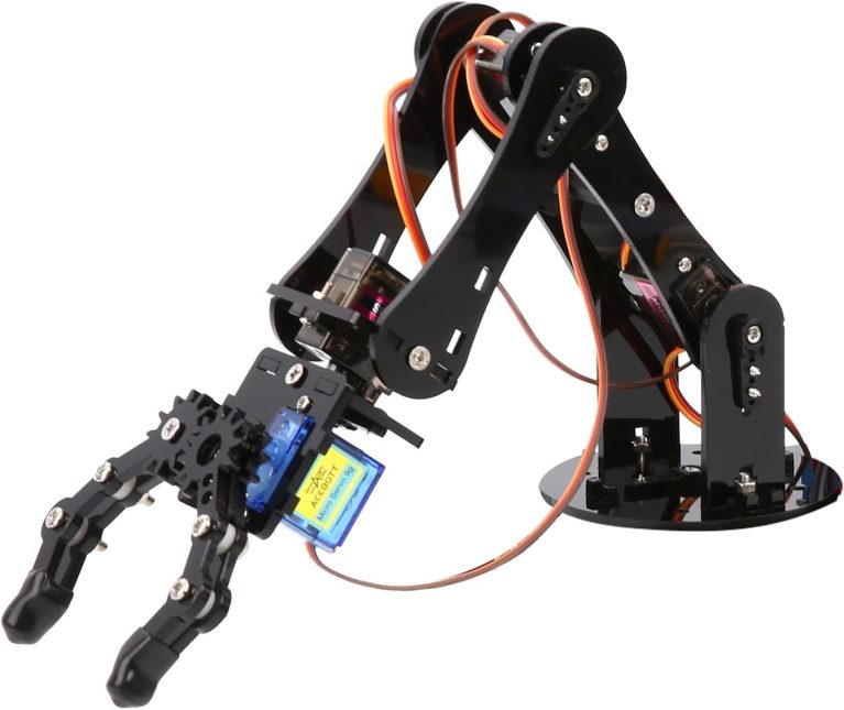 ACEBOTT Robot Arm Expansion Pack Smart Car Starter Kit, Robotics Kit for Kids Ages 8-12 12-16, STEM Toys Coding Robot Kit for Teens & Adults(QD007)