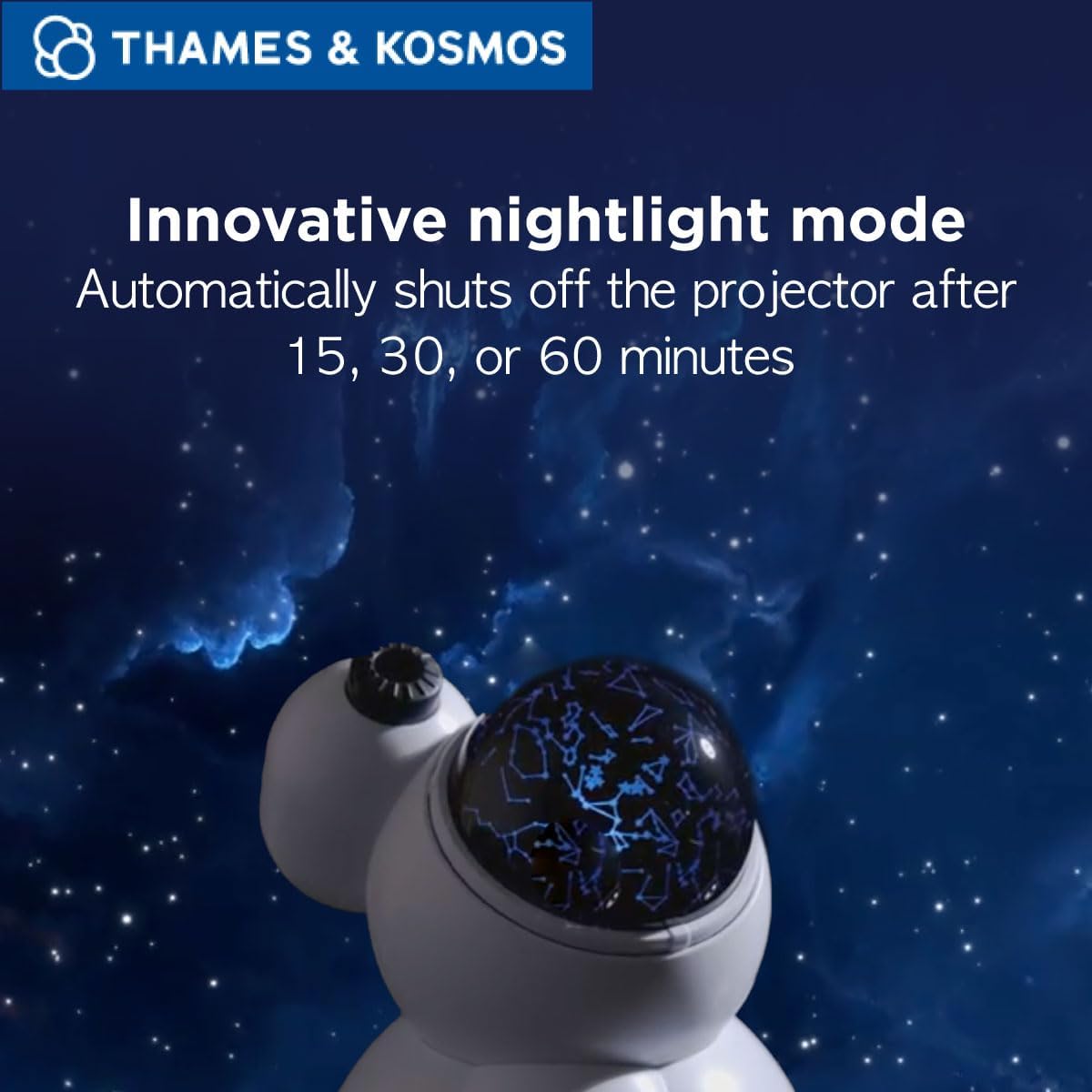 The Thames & Kosmos Planetarium Projector Essential STEM Tool | Illuminate Your Room as a Planetarium Theater | Dual Projector Casts Star Maps & Space-Themed Images from the James Webb Space Telescope - Image 5