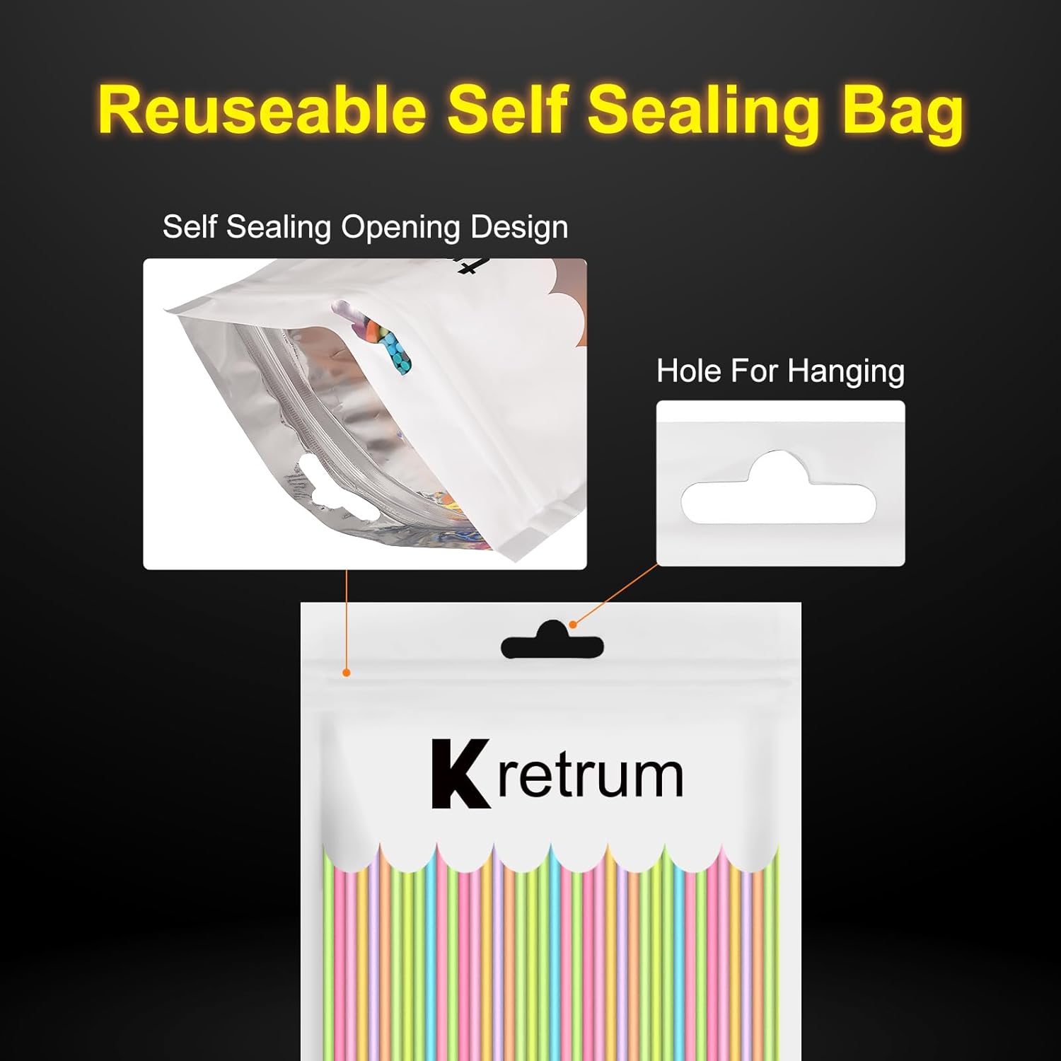 Kretrum Glow in the Dark 3D Doodler Pen Refills for 3Doodler Start+ 3D Pen 2.5mm PCL Filament Refills Packs 10 Colors Glow Filament Each Color 10 pcs Total 100 pcs Only Fit for 3Doodler Start Pen - Image 5