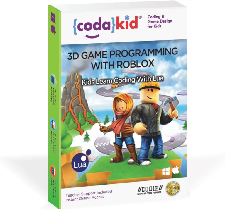 CodaKid Roblox Coding Box for Kids - Game Design & Lua Programming Activity, Ages 9+ - Includes 12 Months Access & Online Mentor Support