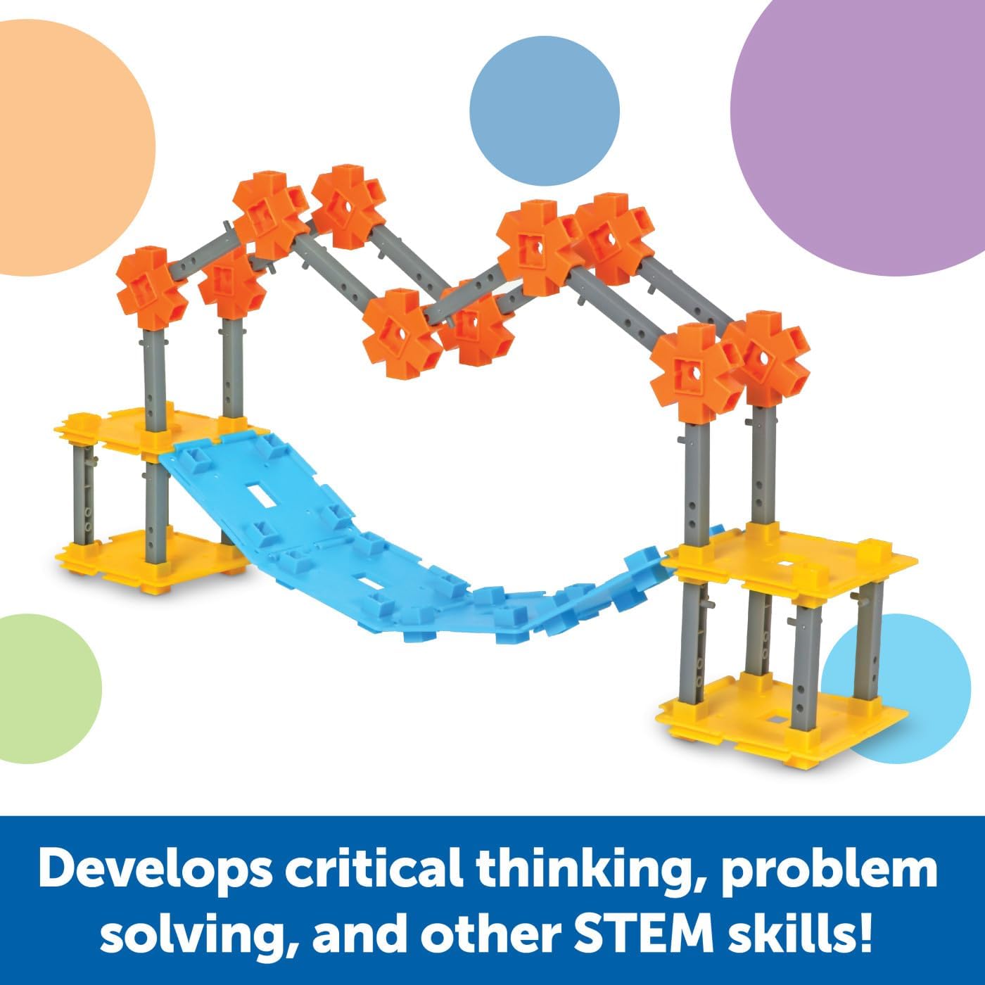 Learning Resources STEM Explorers Bridge Builders - Building Science Toys, Fine Motor Skills, Toddler Explorer Kit, Gifts for Boys and Girls - Image 3