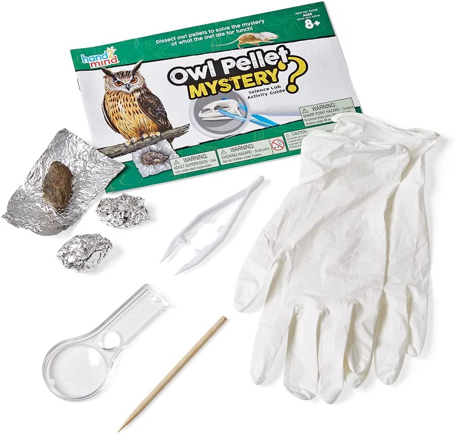 hand2mind Animal Science Kit for Kids 8-12, Kids Science Kit with Fact-Filled Guide, Learn About Animal Biology and Dissect Owl Pellets, STEM Toys, 10 Science Experiments - Image 2