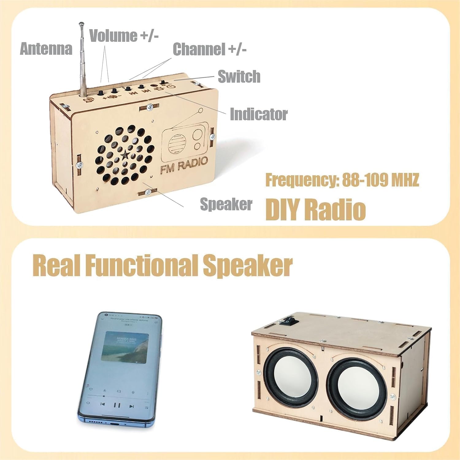STEM Toys for Ages 8-13 Boys Birthday Gifts for 9 10 11 12 14 15 16 Year Old Kids Teen Building Speaker Radio Science Engineering Kit Circuit DIY Classroom Electronics Project Cool Stuff Gadgets - Image 5