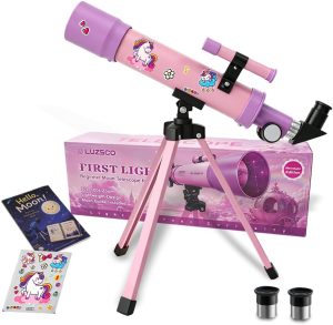 Telescope for Girls, 50mm 100x Pink...
