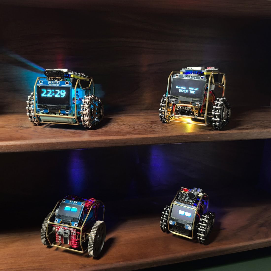 DIY Robot Soldering Kit for Adults, Programmable Smart Robot Car with OLED Display and Voice Interaction, Advanced Electronics Project with Type-C, Unique Gift for Enthusiast - Image 4