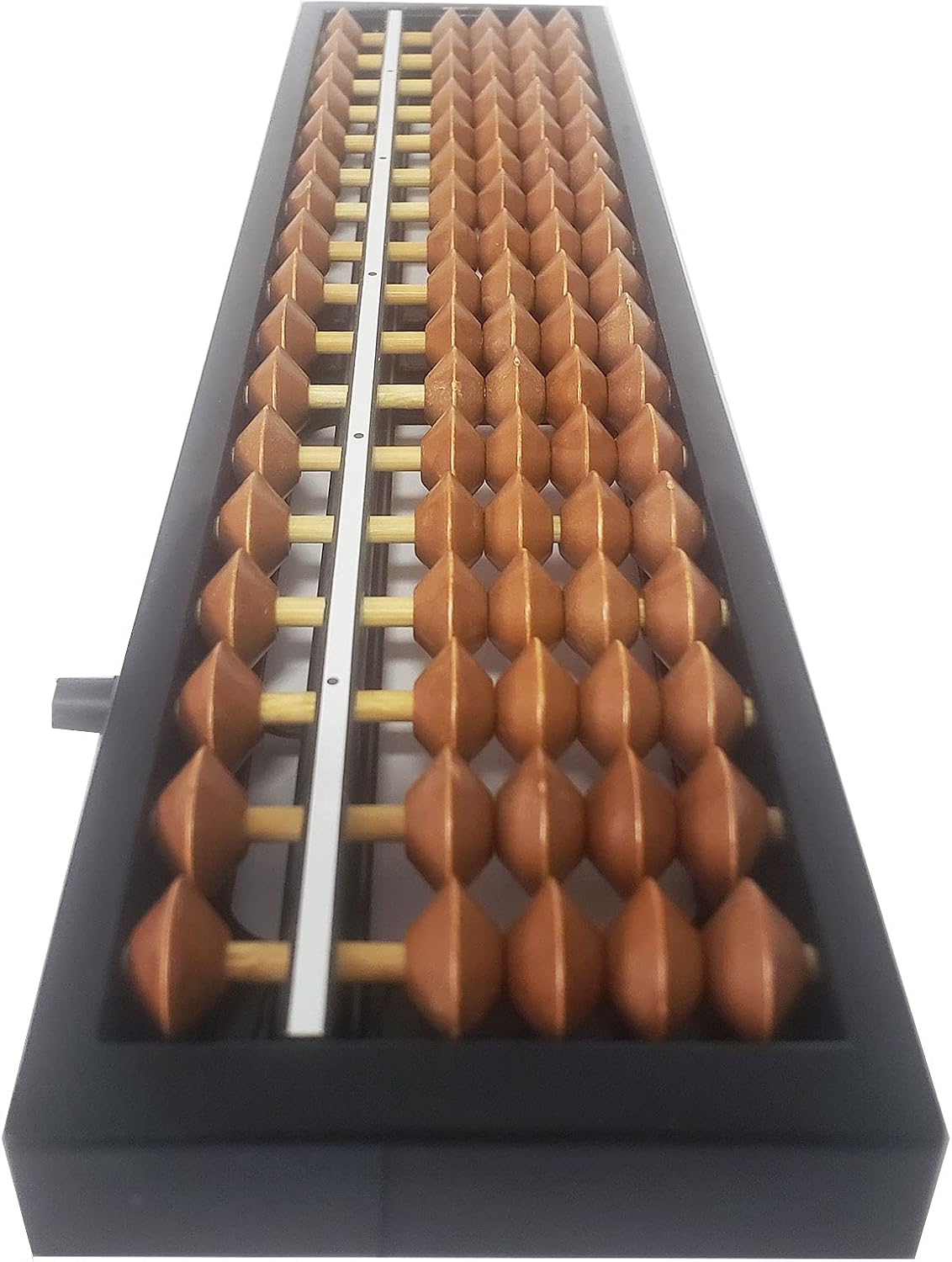 Digit Standard Abacus Soroban Professional 17 Column (10.2 inch) Math Abacus, Math Calculating Tool with Reset Button for Adults Kids (Brown) - Image 7