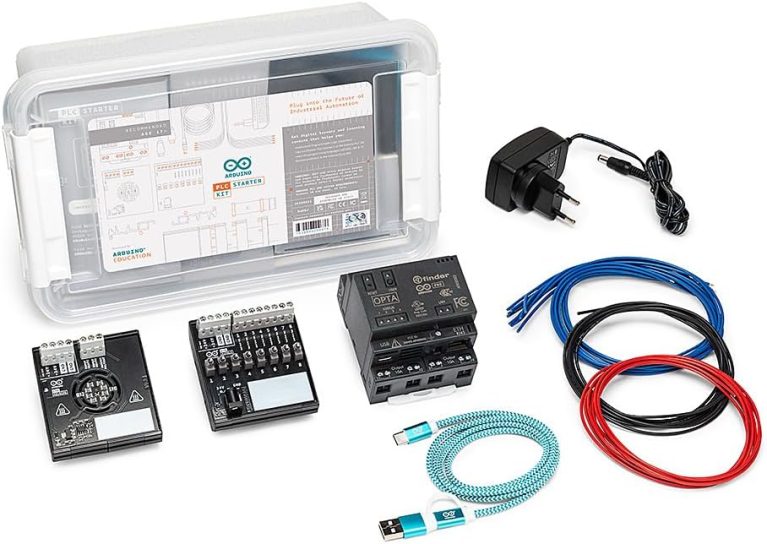 Arduino PLC Starter Kit [AKX00051] - Includes Arduino Opta for Industrial Automation, Wi-Fi, Bluetooth, I/O Modules & 20+ Hours of Online Learning Content | Cloud Integration for Smart Manufacturing