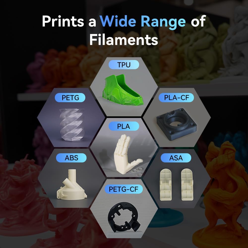FLASHFORGE AD5M 3D Printer Fully Auto Calibration Print with 1-Click Max 600mm/s Speed, All-Metal CoreXY Structure Precise Printing, Easy-Maintenance Quick-Swap Nozzle, Print Size 220x220x220mm - Image 6