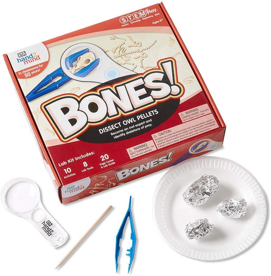 hand2mind Animal Science Kit for Kids 8-12, Kids Science Kit with Fact-Filled Guide, Learn About Animal Biology and Dissect Owl Pellets, STEM Toys, 10 Science Experiments - Image 8