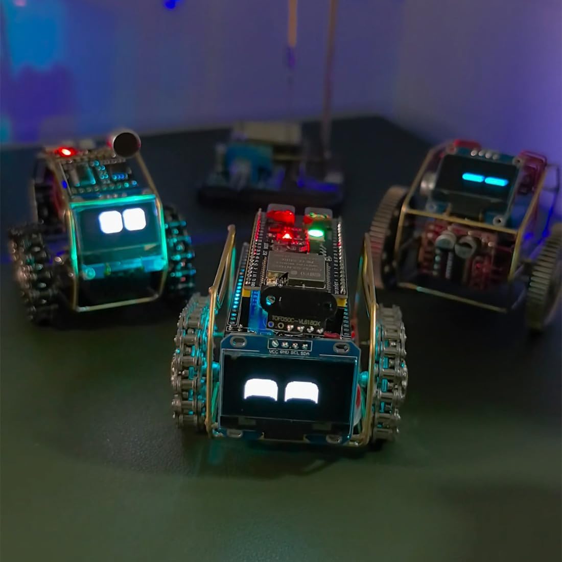 DIY Robot Soldering Kit for Adults, Programmable Smart Robot Car with OLED Display and Voice Interaction, Advanced Electronics Project with Type-C, Unique Gift for Enthusiast - Image 2