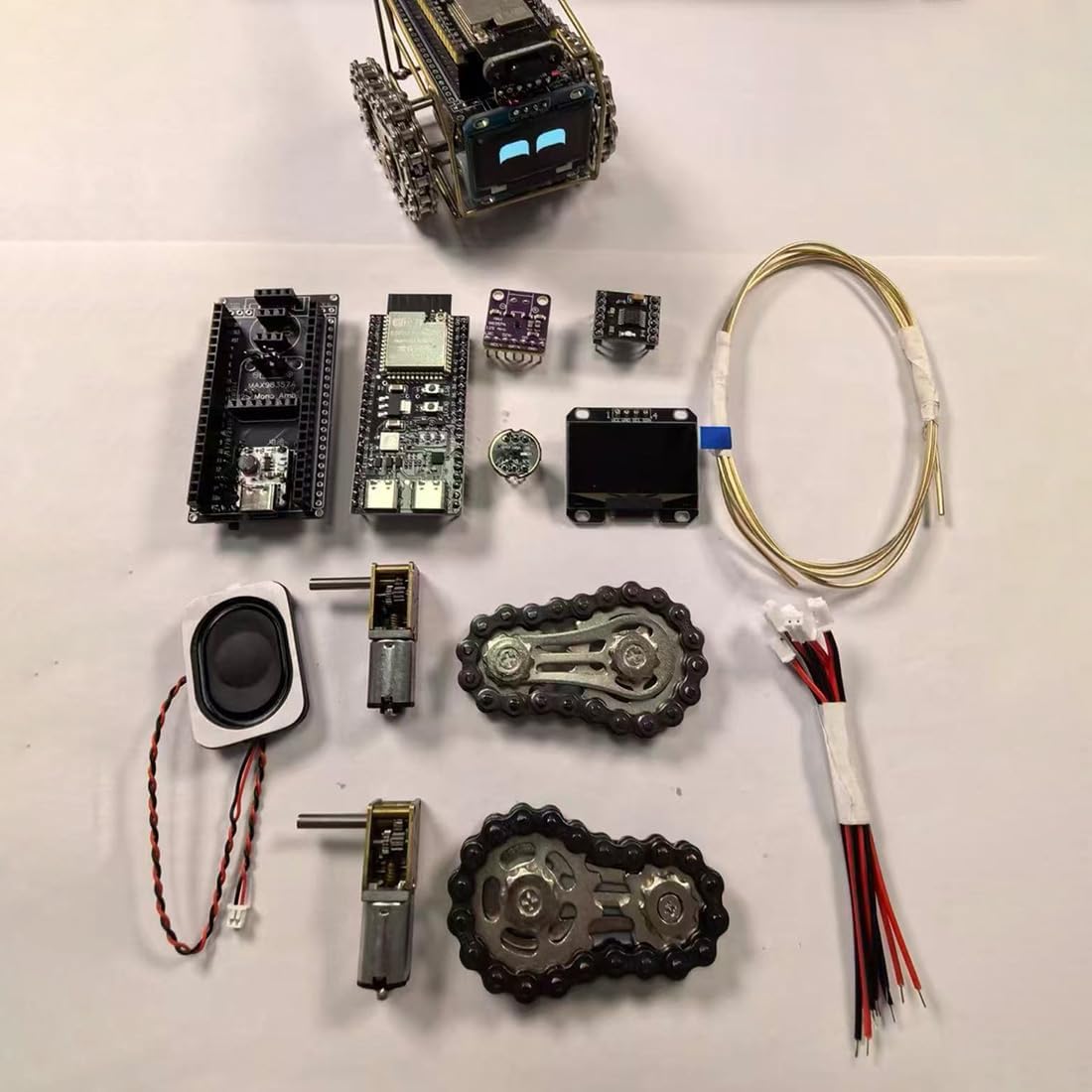 DIY Robot Soldering Kit for Adults, Programmable Smart Robot Car with OLED Display and Voice Interaction, Advanced Electronics Project with Type-C, Unique Gift for Enthusiast - Image 6
