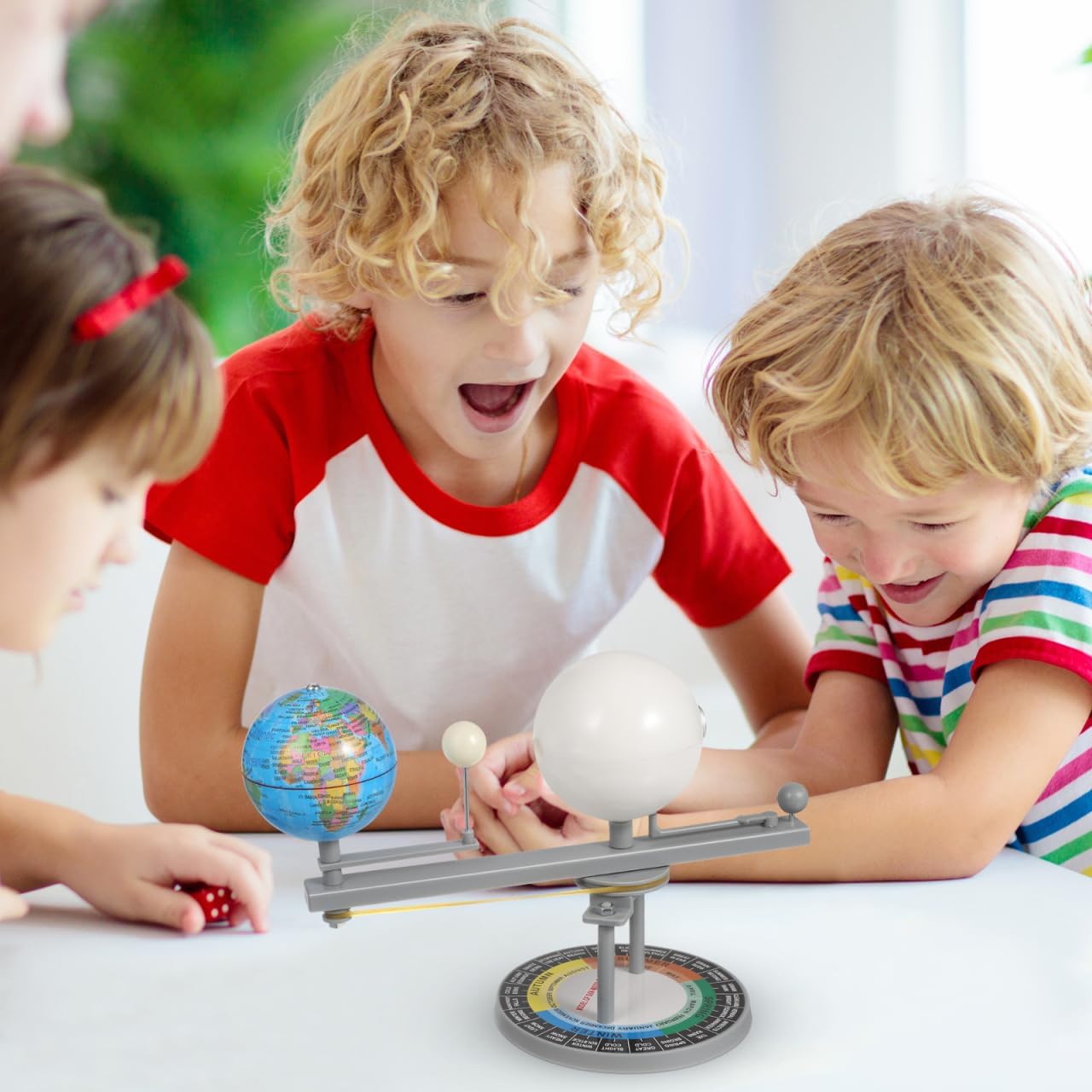Alasum Sun Earth Moon Orbital Model Educational Apparatus Astronomy Science Kit for Classroom Teaching and Simulation Planetary Movements Learning Toy 8.26X6.69X4.13In - Image 9