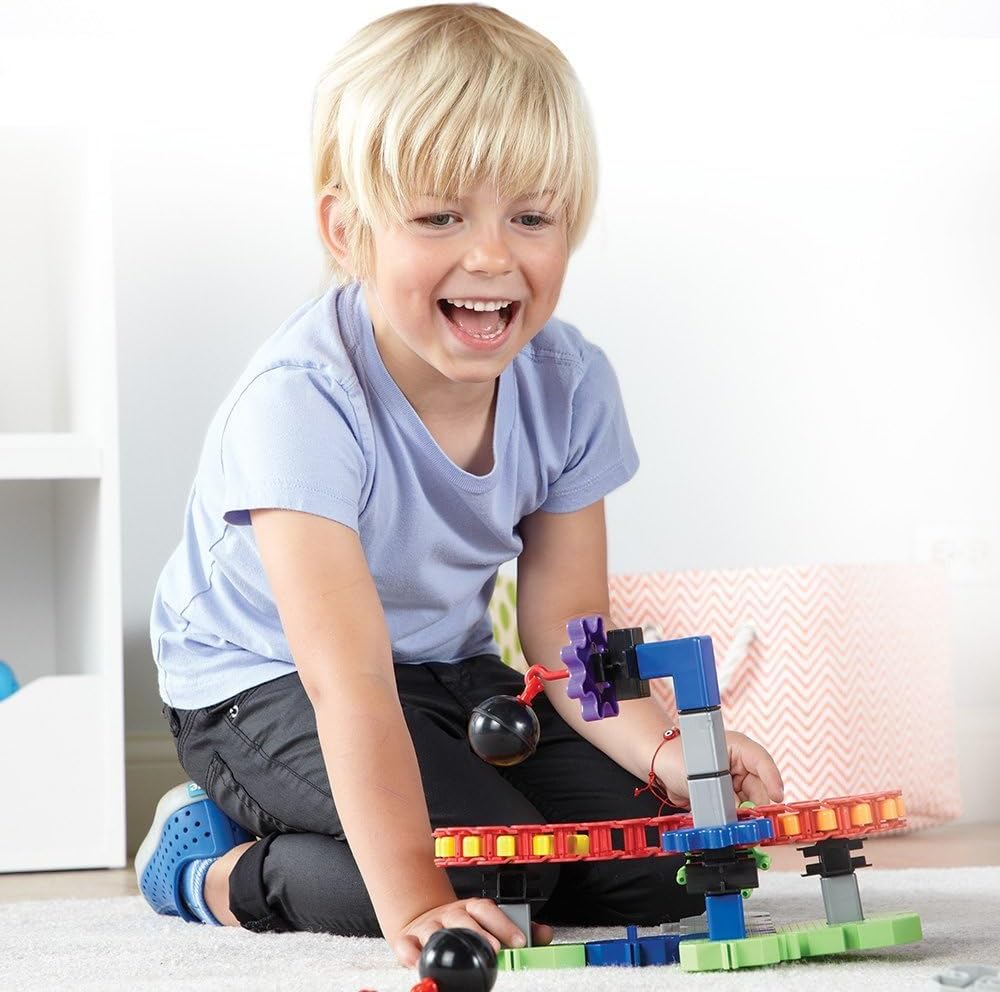 Learning Resources Gears! Gears! Gears! Machines in Motion - Toddler STEM, Building Toys for Kids, Hands-On Construction & Engineering Set, Critical Thinking, Fine Motor Skills - Image 6