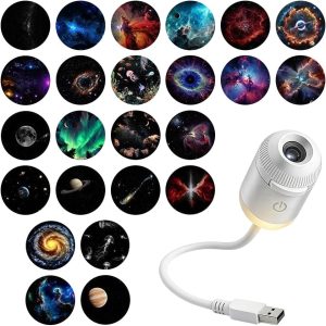 2-in-1 Galaxy Projector Night Light...