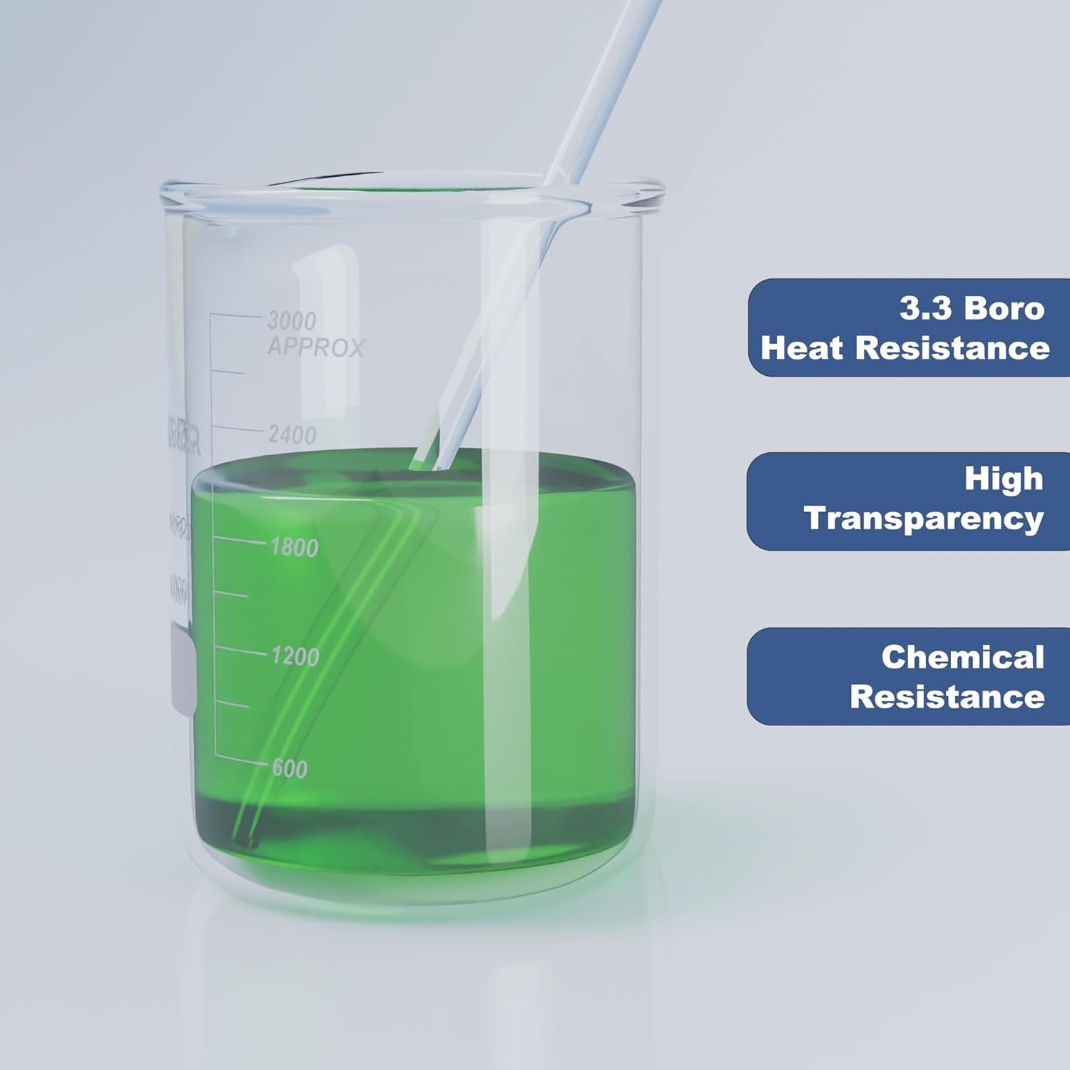JOLABEAR 10000ml/10L Durable Glass Beaker, 3.3 Borosilicate - Image 4