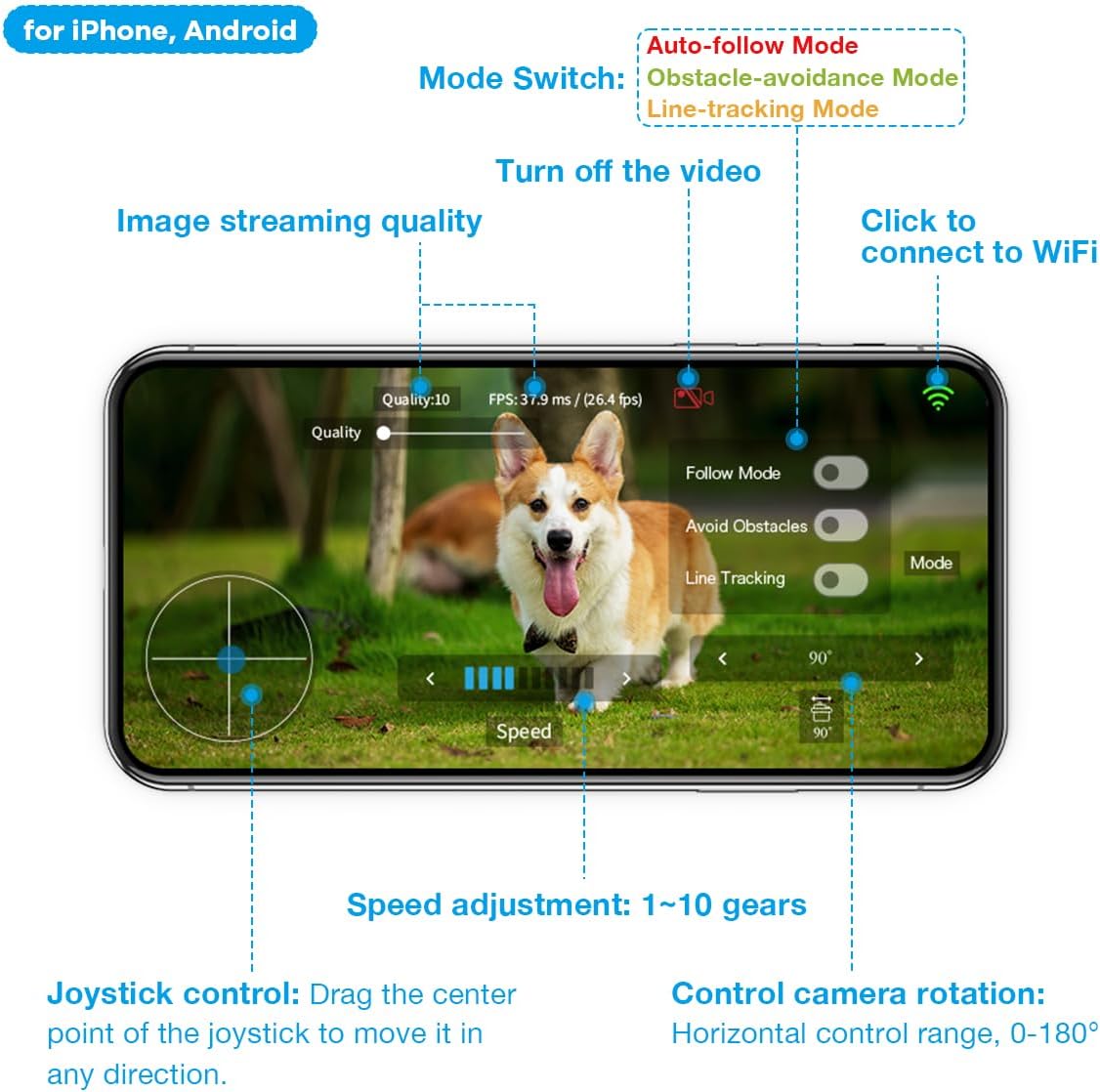 LAFVIN R3 Camera Smart Robot Car Kit for Arduino Robotics with Tutorial - Image 3