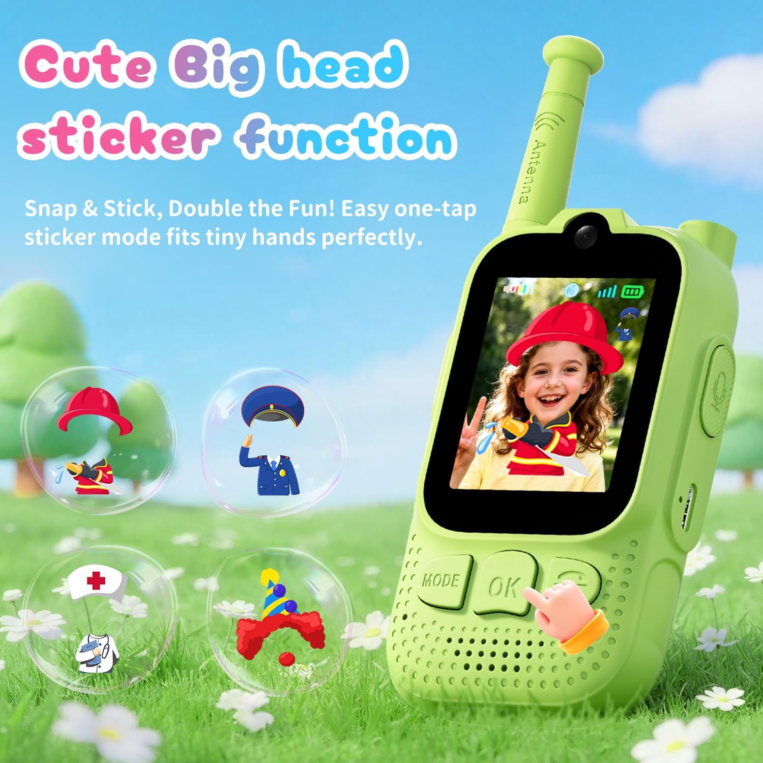 Kids Video Walkie Talkies, 2 Pack Facetime Wakey takey with Video for Kids - Image 5