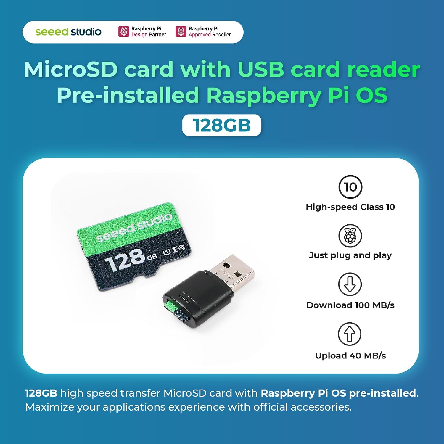 Raspberry Pi 5 Essentials Starter Kit PRO (128GB Edition) (8GB RAM) Micro SD Card Pre-Loaded 64-bit OS, Type-C Power Supply, Active Cooling Case for Edge AI, Docker & Pro Workstation - Image 7