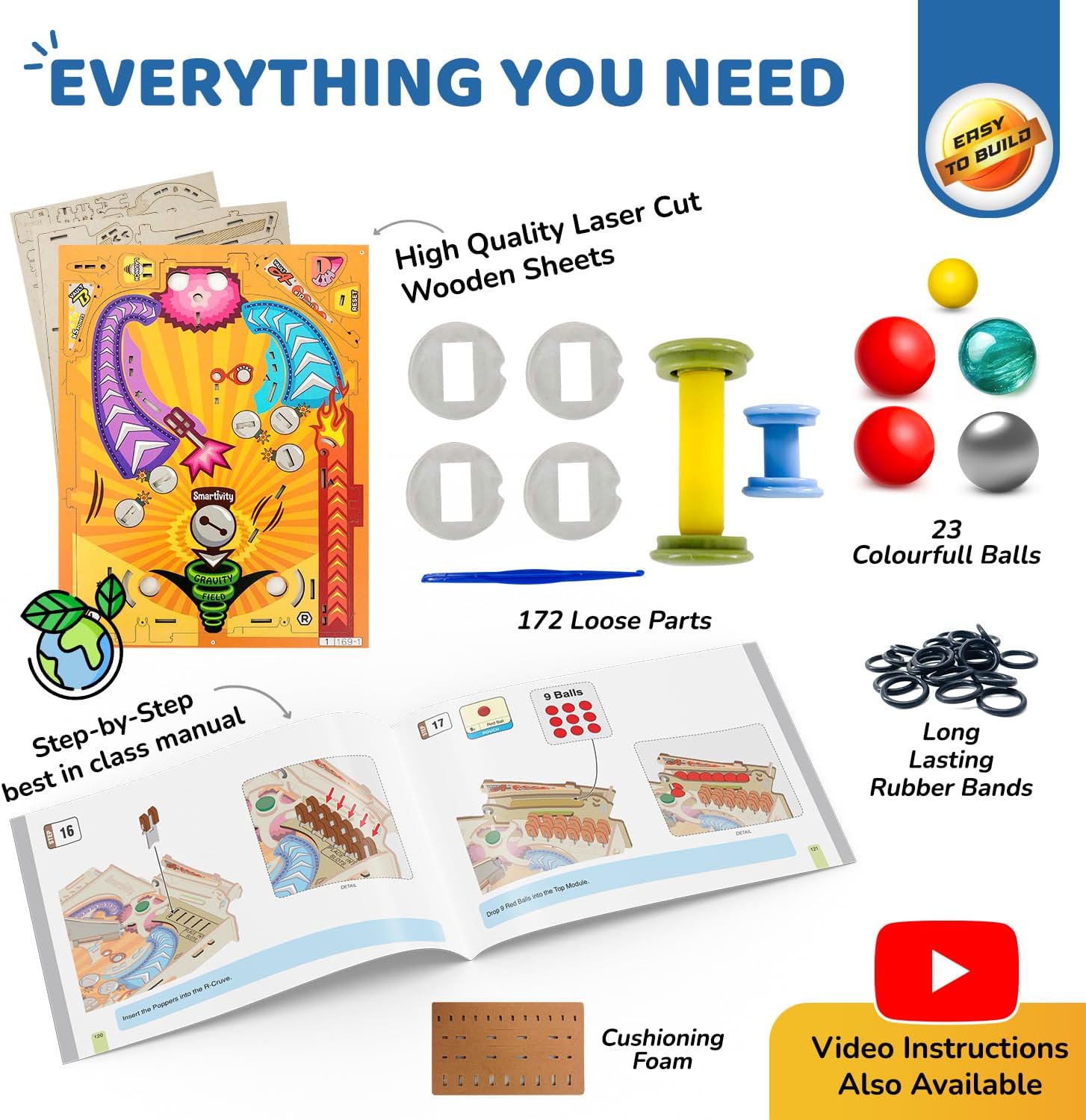Smartivity DIY Pinball Machine I Global Award Winning Game Ages 8-99 Years - Image 7