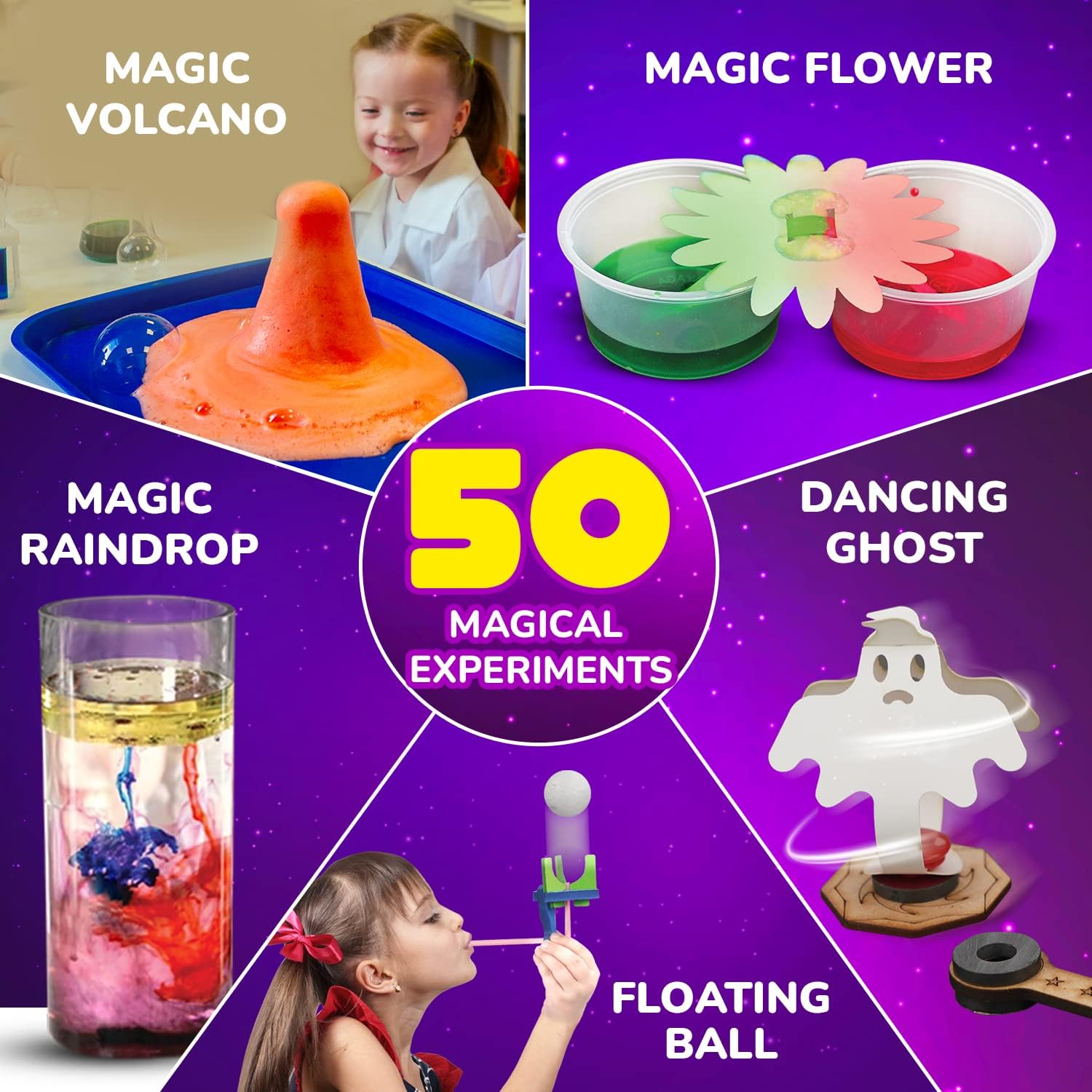 Smartivity Magic Science Kit for Kids Ages 4, 5, 6, 7, 8 Years | 50+ Amazing Science Experiments I Birthday Gifts for Boys & Girls | I Educational Toy for Kids Age 4-8 Years Old - Image 2