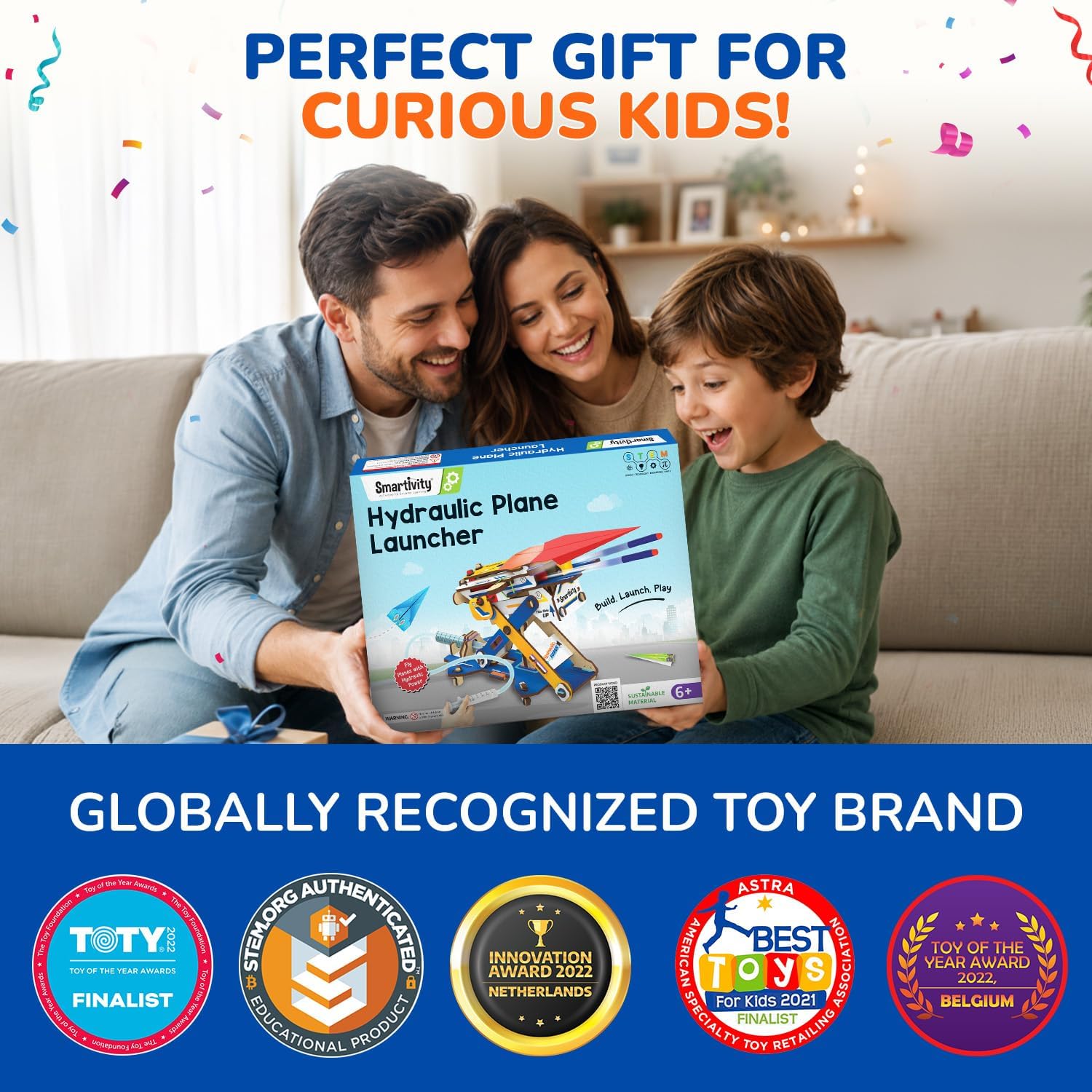 Smartivity 2in1 Hydraulic Aeroplane & Dart Launcher for Kids 6-14 - Image 7
