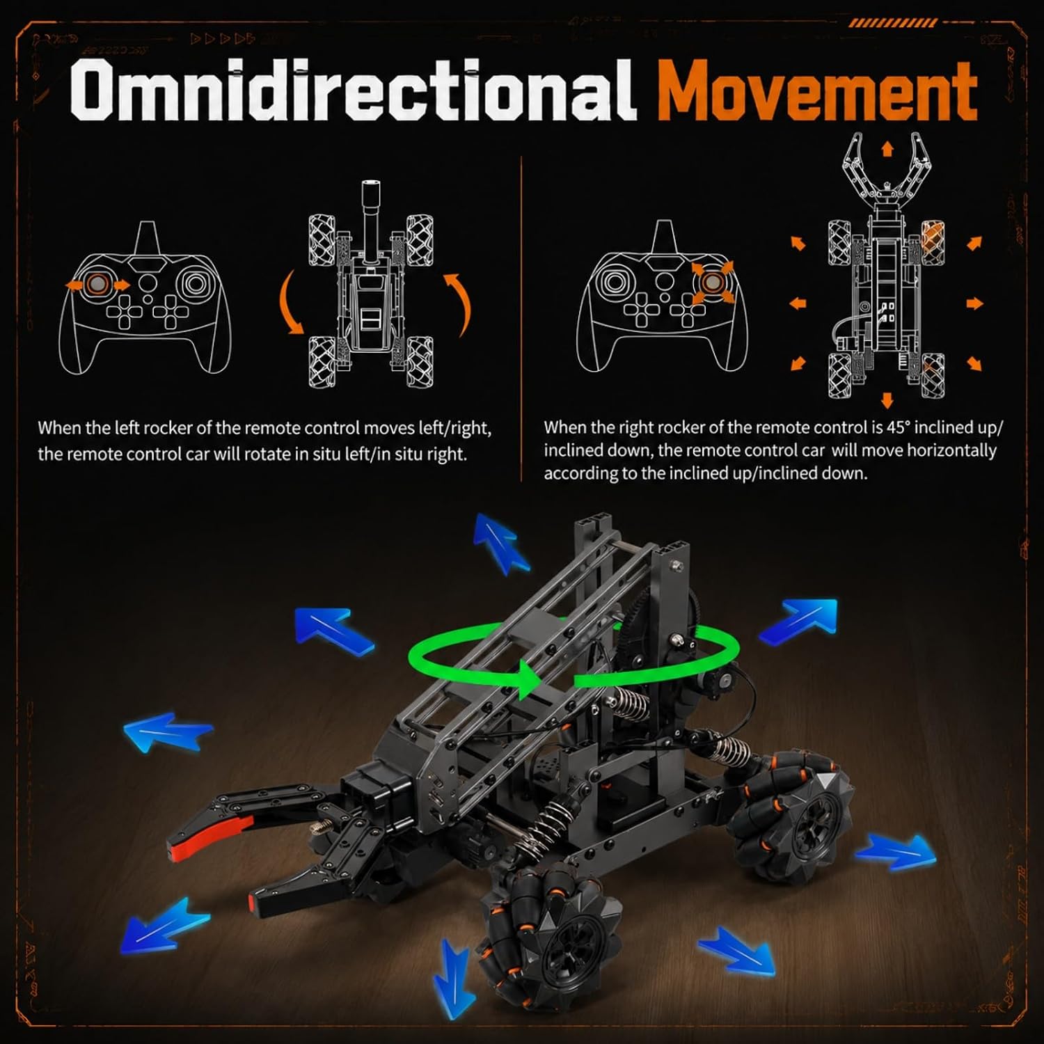VANLINNY Robotic Arm Kits, DIY Educational Building Set with 4 DOF, Remote Control Toy Set for Boys and Girls 8-14, Science Entry-Level for School STEM Project, Birthday Xmas Gift for Kids Adults - Image 5