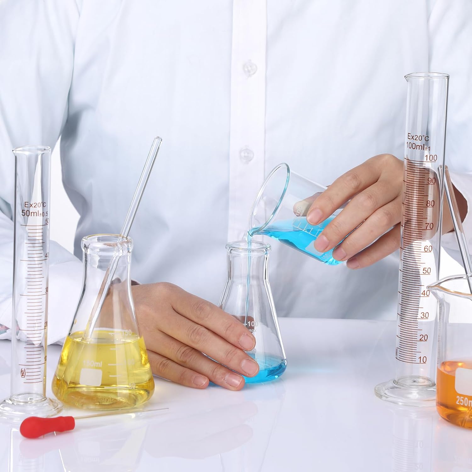 Frienda 30 Pcs 50/100/250/500/1000ml Lab Glassware Beaker Set - Image 6
