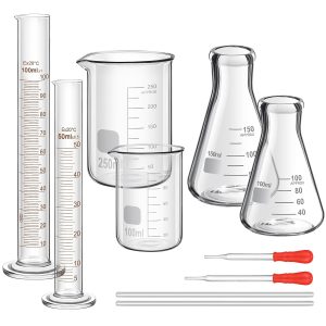 Frienda 10 Pcs 100/250ml Lab Glassw...