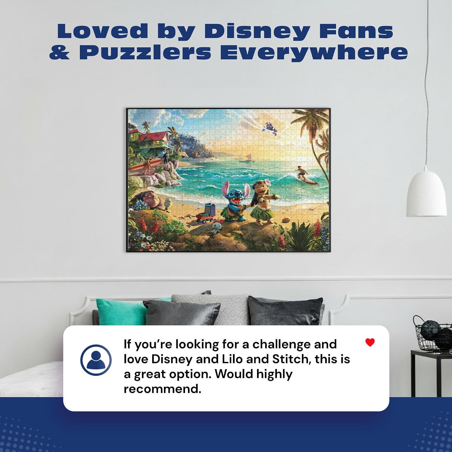 Ceaco - Thomas Kinkade Disney - Lilo and Stitch - 1000 Piece Jigsaw Puzzle - Image 7