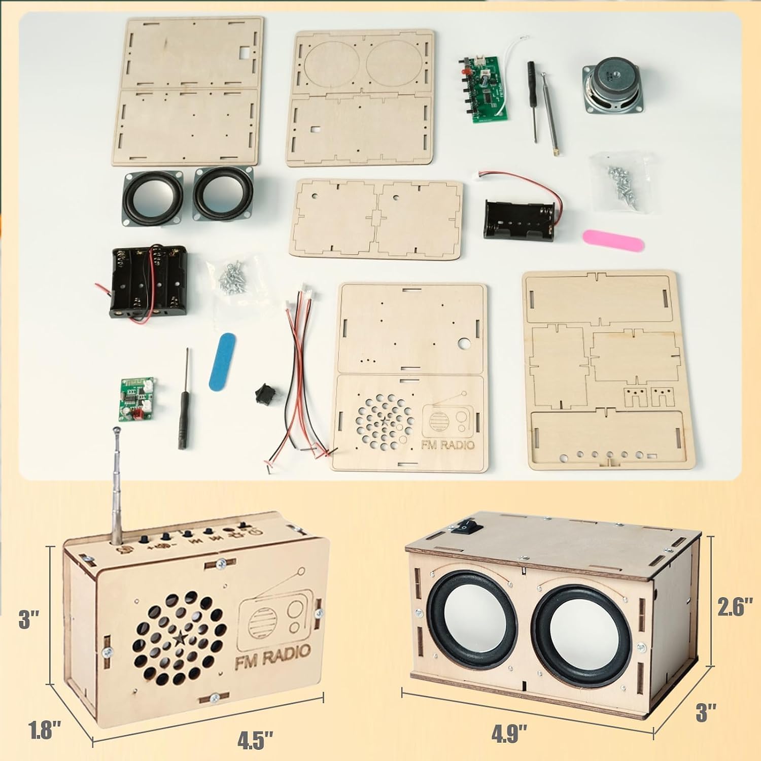 STEM Toys for Ages 8-13 Boys Birthday Gifts for 9 10 11 12 14 15 16 Year Old Kids Teen Building Speaker Radio Science Engineering Kit Circuit DIY Classroom Electronics Project Cool Stuff Gadgets - Image 4