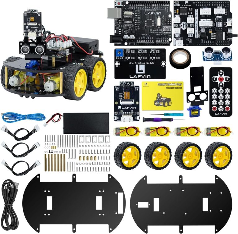 LAFVIN R3 Camera Smart Robot Car Kit for Arduino Robotics with Tutorial