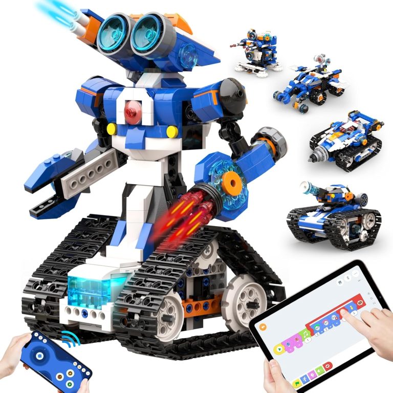 Apitor STEM Coding Robot Toy 6-in-1 Building Kit for Boys 8-12 480 Blocks