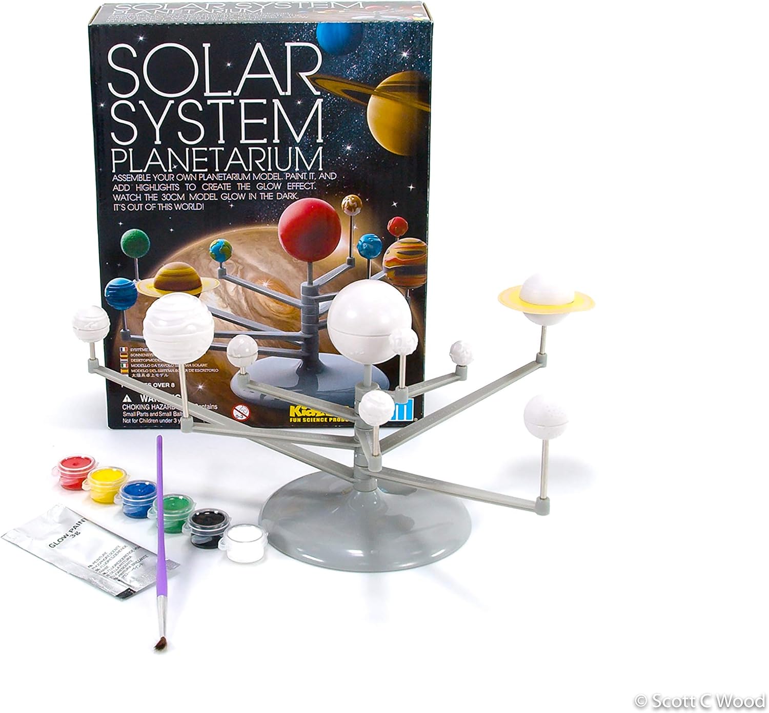 4M Solar System Planetarium - DIY Glow In The Dark Astronomy Planet Model Stem Toys Gift for Kids & Teens, Girls & Boys, Model:3427 - Image 3