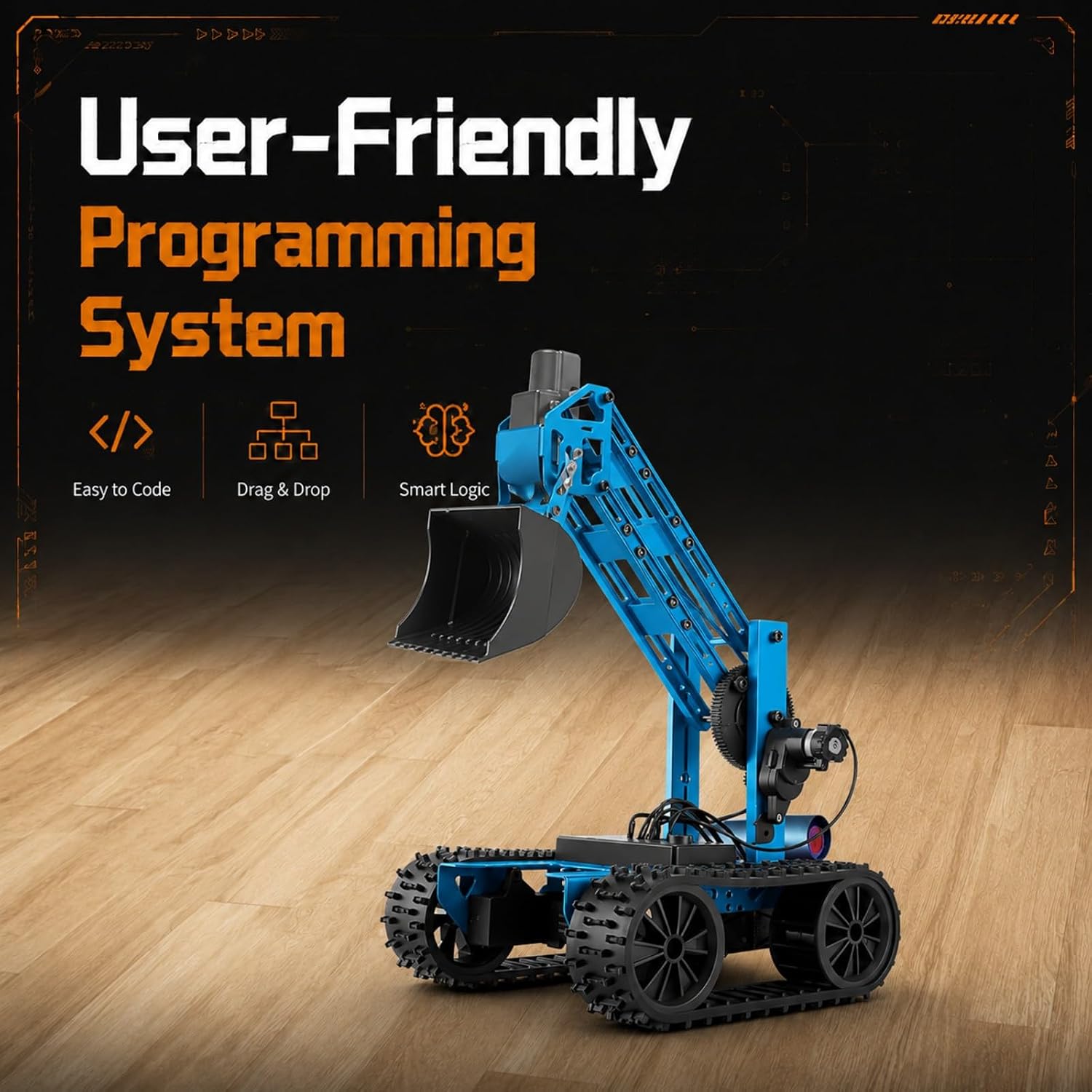 Robotic Arm Kit, Robot Kit for Kids Age 8+,STEM Building Toys 4-DOF Electronic Programming DIY Robots for Boys and Girls, Educational Science Projects,Cool Xmas Birthday Gifts for Kids. - Image 3