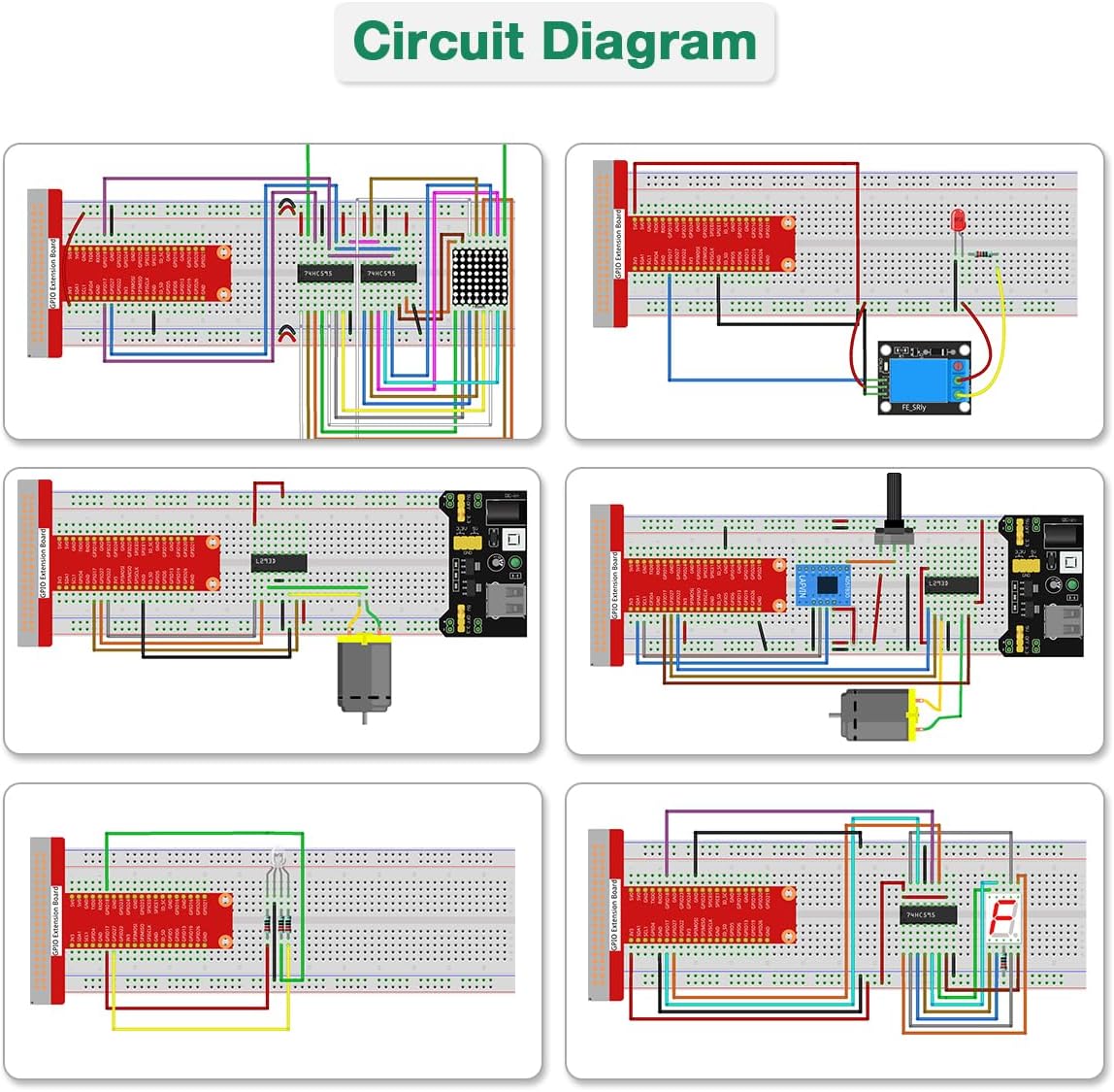 LAFVIN Basic Starter Kit for Raspberry Pi Development Board Breadboard LCD1602 Module Python C Java Scratch Beginner Kit - Image 4