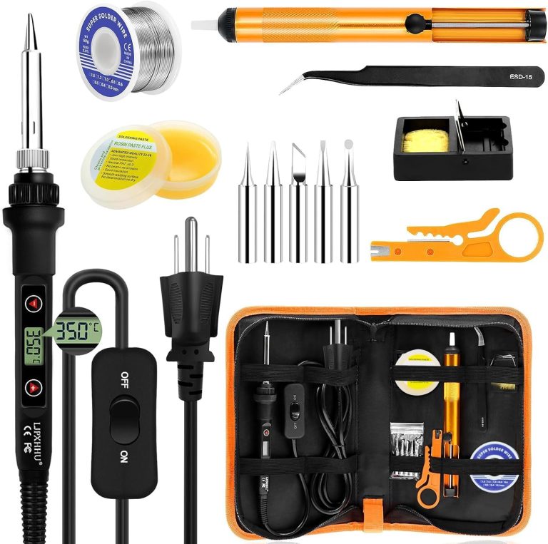 80W LCD Soldering Iron Kit Adjustable Temp 180-520℃ Precision Soldering Gun