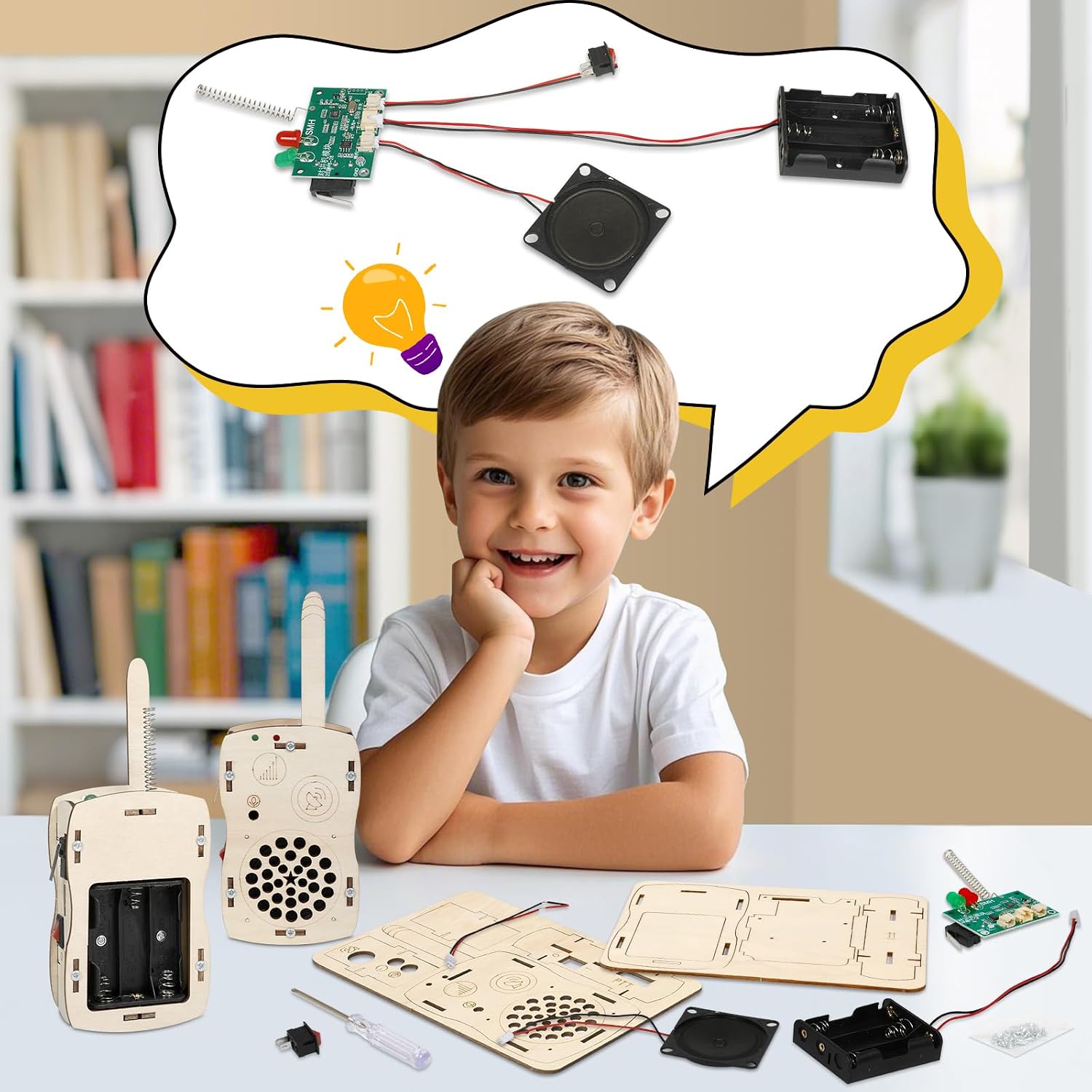 Stem Projects Walkie Talkies Toys for Boys Age 8-12 12-14 Science Kit - Image 7