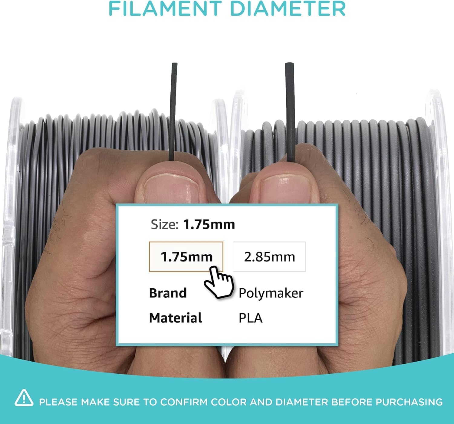 Polymaker ABS Filament Black 1KG 1.75mm, Heat Resistant, Strength - Image 8