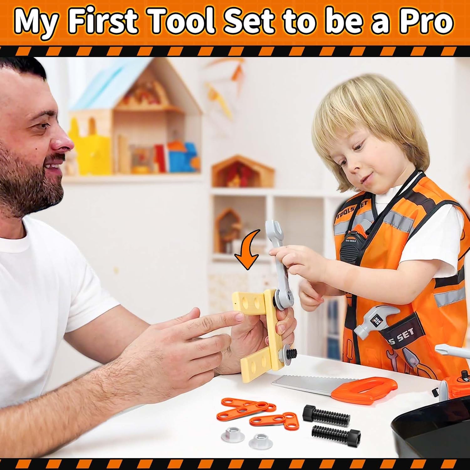 KidBloom Kids Tool Set, Toddler Tool Set with Box, Toys for 3 Year Old Boys - Image 4